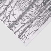 冬の樺の木の木 薄葉紙 (詳細)