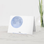 冬の樺の木の至またはユール（キリスト降誕祭）カード カード (裏面)