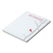 冬の樺の木ツリーノートパッド ノートパッド (回転)