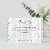 冬の樺の木木サンキューカード サンキューカード (スタンド正面)