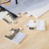 冬の樺の木林 ジグソーパズル (側面)