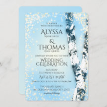 冬の樺の木結婚ズ