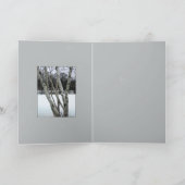 冬の樺の木 カード (内部)