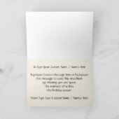 冬の橋のグリーティングカード オーダーメイドまたは無地のカード シーズンカード (内部)