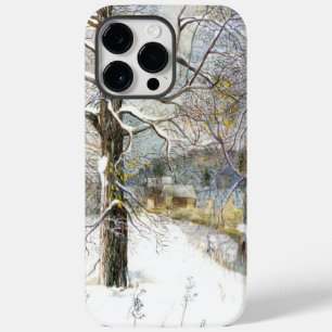 冬の橋の水の色絵画の Case-Mate iPhone 14 PRO MAXケース
