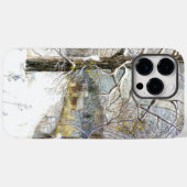 冬の橋の水の色絵画の Case-Mate iPhoneケース (裏面 (横))