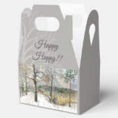 冬の橋の水色 フェイバーボックス (オープン)