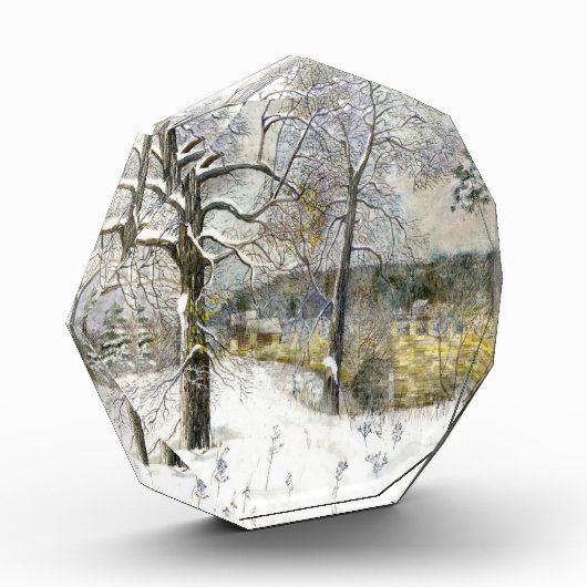 冬の橋の水色 フォトブロック (左)