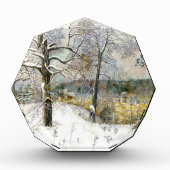 冬の橋の水色 フォトブロック (正面)