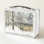 冬の橋の水色 メタルランチボックス (裏面)