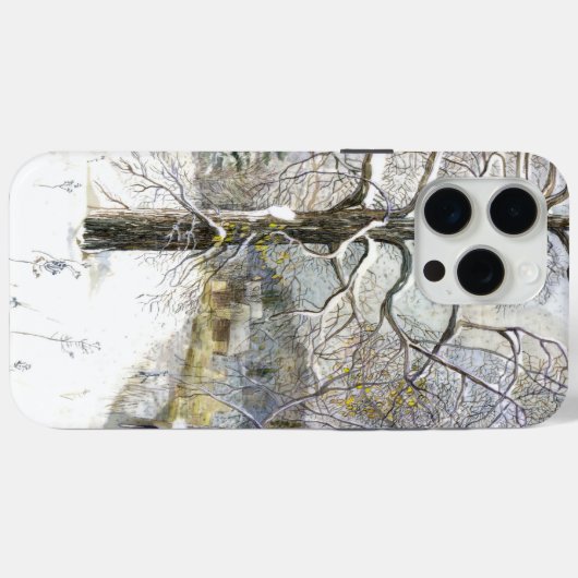 冬の橋の水色 Case-Mate iPhoneケース (裏面 (横))