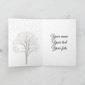 冬の橋 カード (内部)