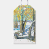 冬の橋 ギフトタグ (正面)