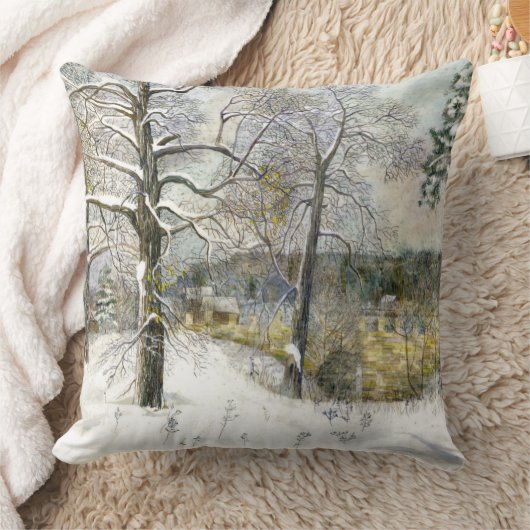 冬の橋 クッション (ブランケット)