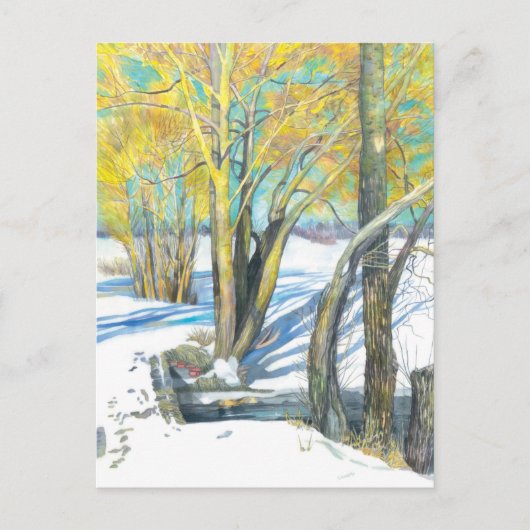 冬の橋 シーズンポストカード (正面)