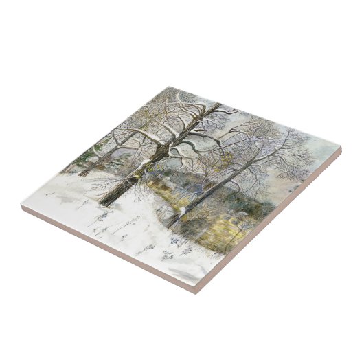 冬の橋 タイル (側面)