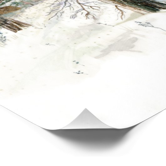 冬の橋 フォトプリント            (角)