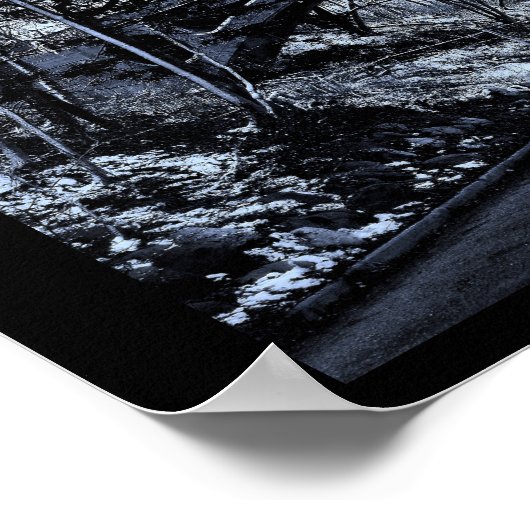 冬の橋 ポスター (角)