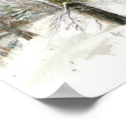 冬の橋 ポスター (角)