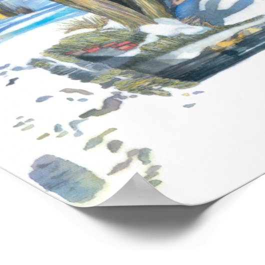 冬の橋 ポスター (角)