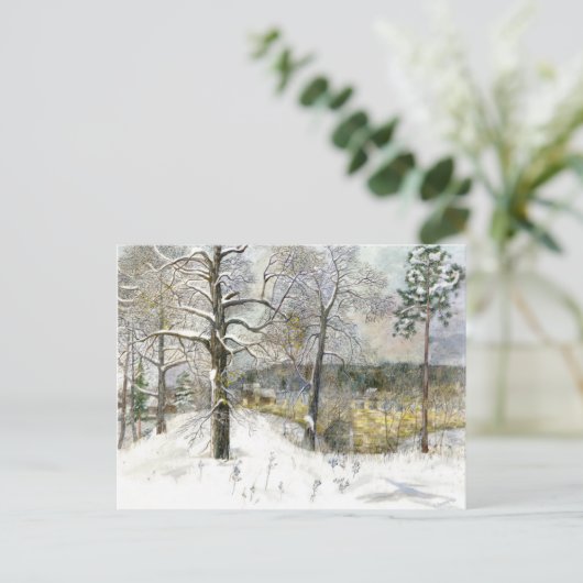 冬の橋 ポストカード (スタンド正面)