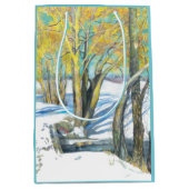 冬の橋 ミディアムペーパーバッグ (正面)