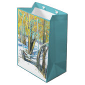 冬の橋 ミディアムペーパーバッグ (裏面アングル)