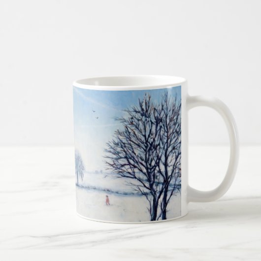 冬の歩行 コーヒーマグカップ (右)