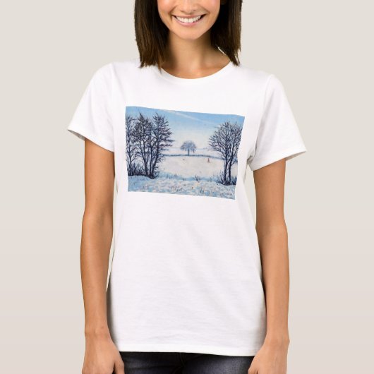 冬の歩行 Tシャツ (正面)