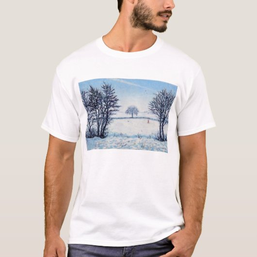 冬の歩行 Tシャツ (正面)