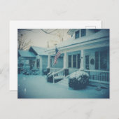 冬の歴史を描いたワンダーランドはがき ポストカード (正面/裏面)