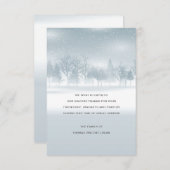 冬の死別のサンキューカード サンキューカード (正面/裏面)