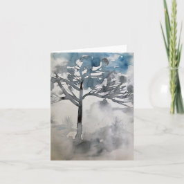 冬の水のカラーカード カード