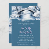 冬の水の流れブリッジブリデスメイドランチョン 招待状 (正面/裏面)