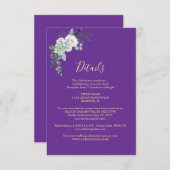 冬の水の結婚色 エンクロージャーカード (正面/裏面)