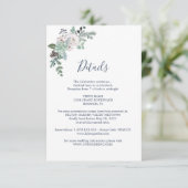 冬の水の結婚色 エンクロージャーカード (スタンド正面)