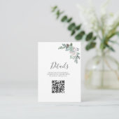 冬の水の結婚色 エンクロージャーカード (スタンド正面)