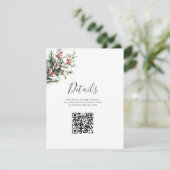 冬の水の結婚色 エンクロージャーカード (スタンド正面)