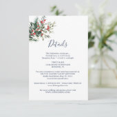 冬の水の結婚色 エンクロージャーカード (スタンド正面)