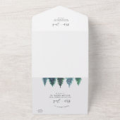 冬の水の結婚色 オールインワン招待状 (外側)