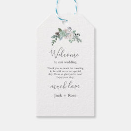 冬の水の結婚色 ギフトタグ