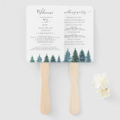 冬の水の結婚色 ハンドファン (正面&裏面)