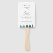 冬の水の結婚色 ハンドファン (正面)