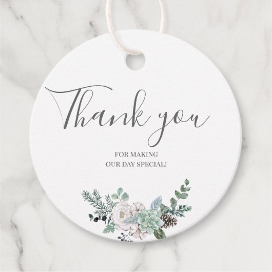 冬の水の結婚色 フェイバータグ (正面)