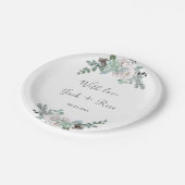 冬の水の結婚色 ペーパープレート (アングル)