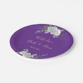 冬の水の結婚色 ペーパープレート (アングル)