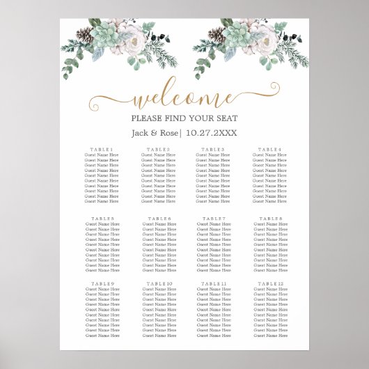 冬の水の結婚色 ポスター (正面)