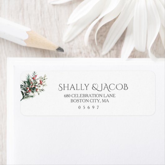 冬の水の結婚色 ラベル (インサイチュ)