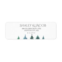 冬の水の結婚色 ラベル