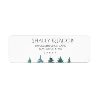 冬の水の結婚色 ラベル